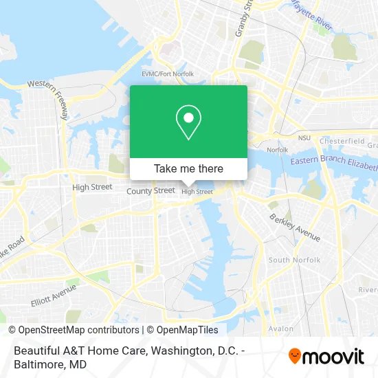 Beautiful A&T Home Care map