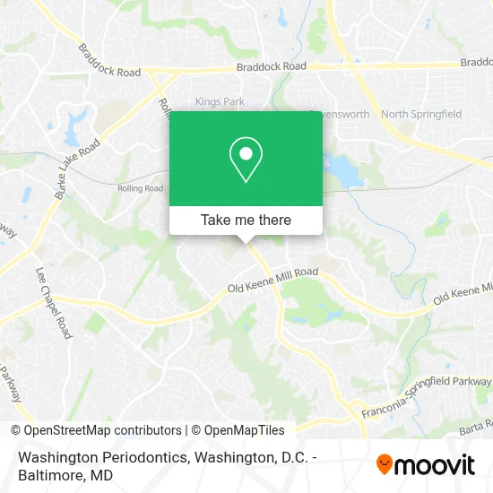 Washington Periodontics map
