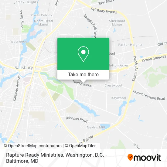 Rapture Ready Ministries map