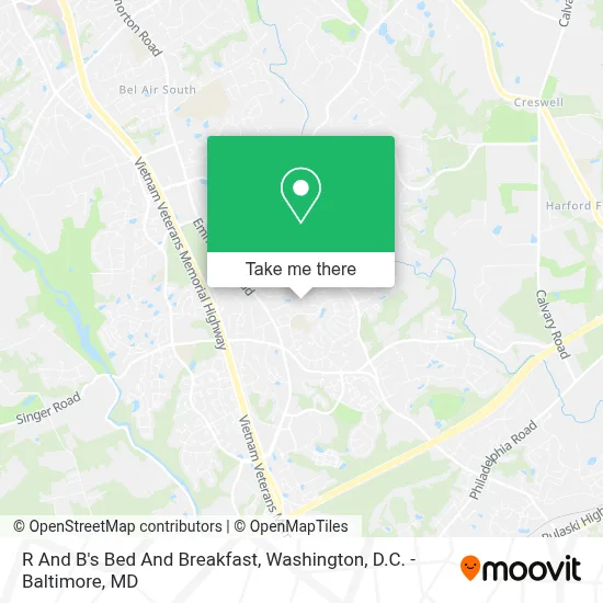 R And B's Bed And Breakfast map