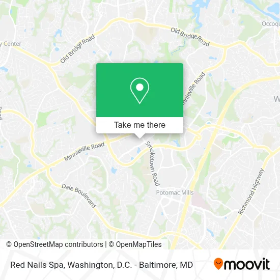 Red Nails Spa map