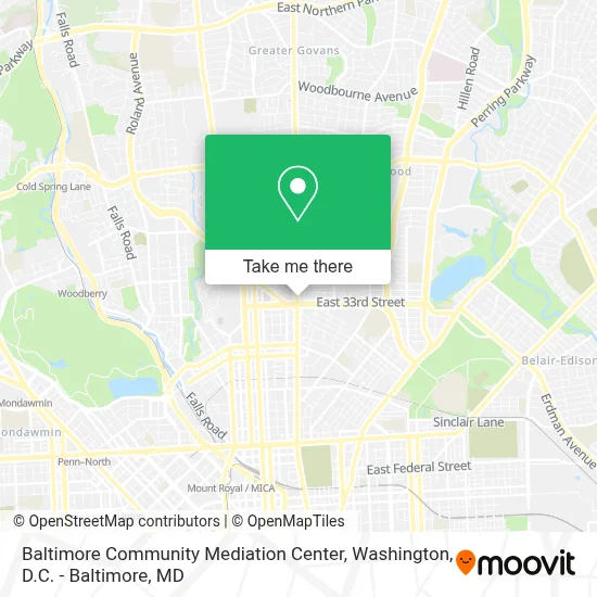 Baltimore Community Mediation Center map