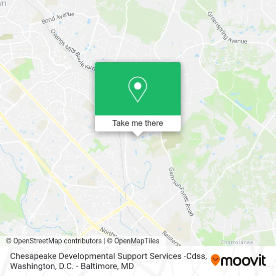 Chesapeake Developmental Support Services -Cdss map