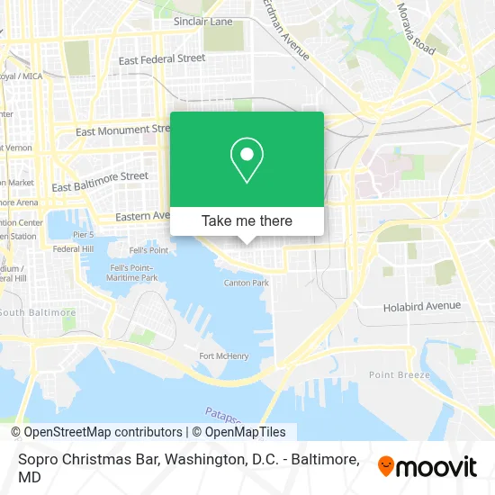 Sopro Christmas Bar map