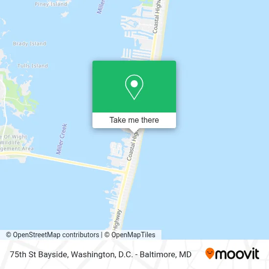75th St Bayside map