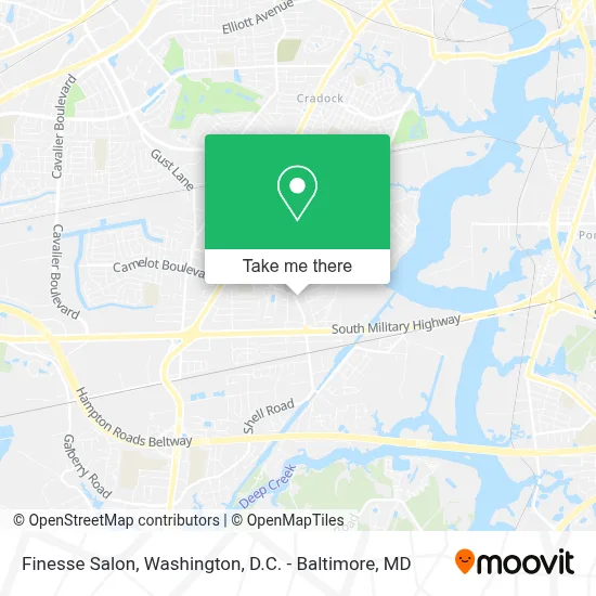 Salon Finesse map