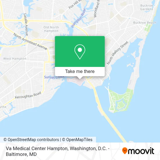 Va Medical Center Hampton map