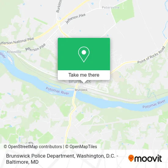 Brunswick Police Department map