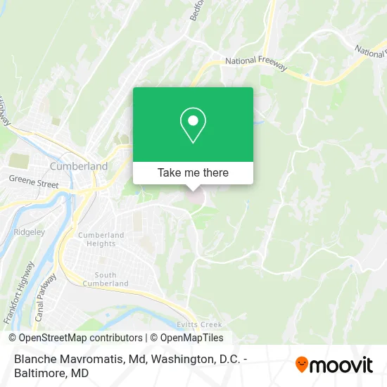 Blanche Mavromatis, Md map