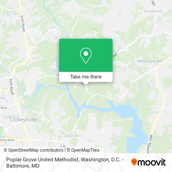 Poplar Grove United Methodist map