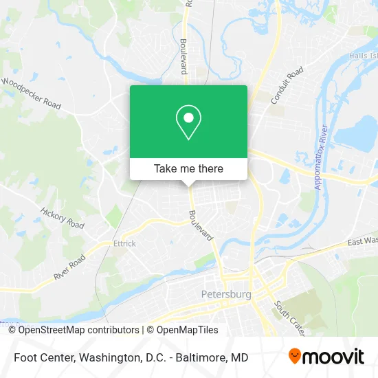 Foot Center map