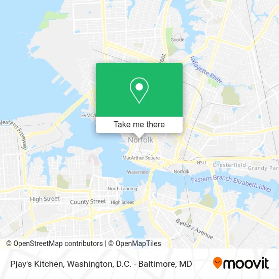 Pjay's Kitchen map