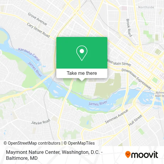 Maymont Nature Center map