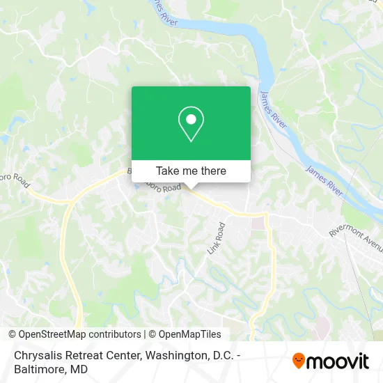 Chrysalis Retreat Center map