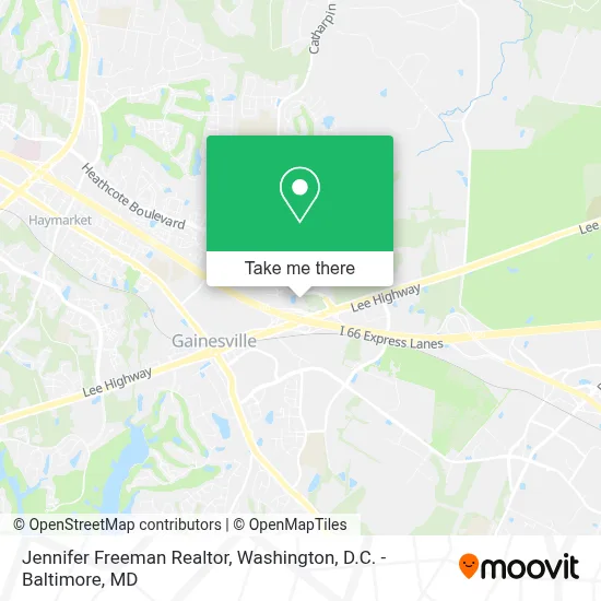 Jennifer Freeman Realtor map