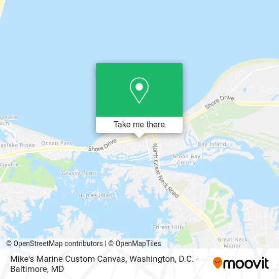 Mike's Marine Custom Canvas map