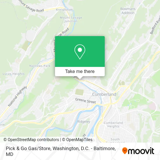 Pick & Go Gas/Store map