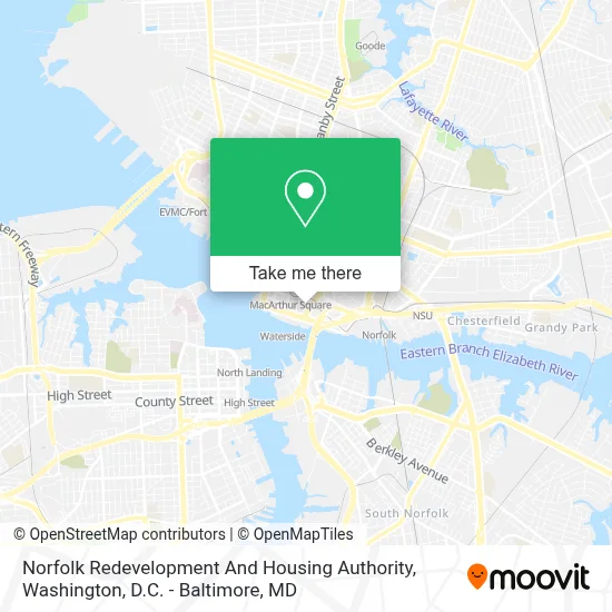 Norfolk Redevelopment And Housing Authority map