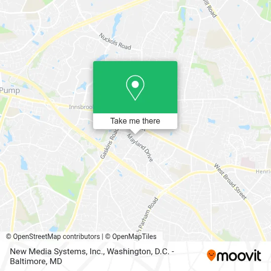 New Media Systems, Inc. map