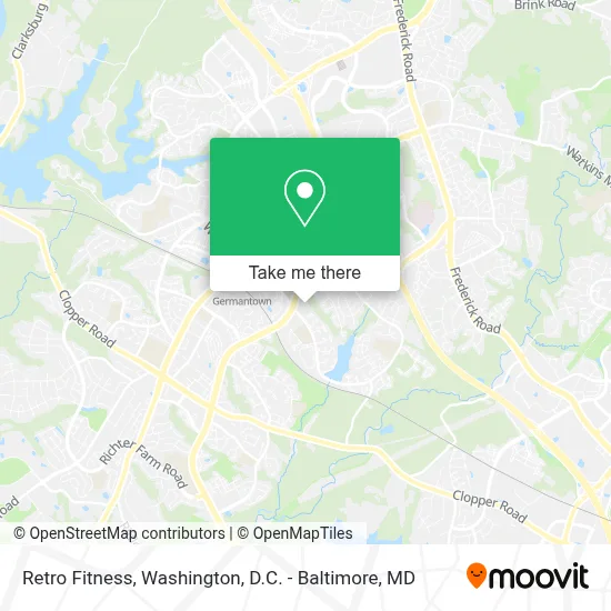 Retro Fitness map