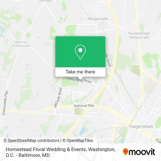 Homestead Floral Wedding & Events map