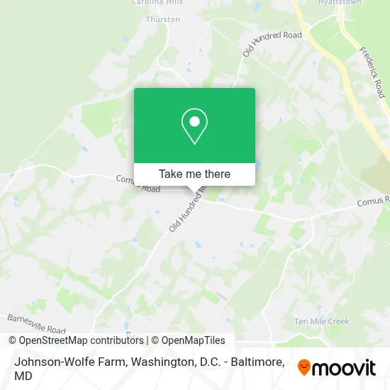 Johnson-Wolfe Farm map