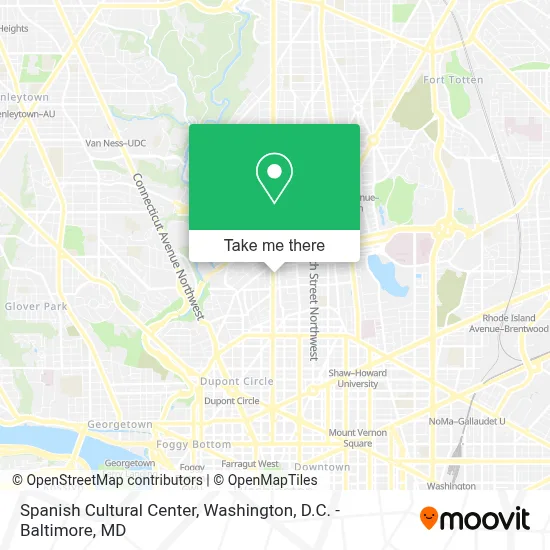 Spanish Cultural Center map