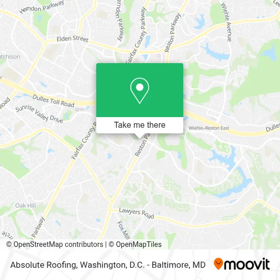 Absolute Roofing map