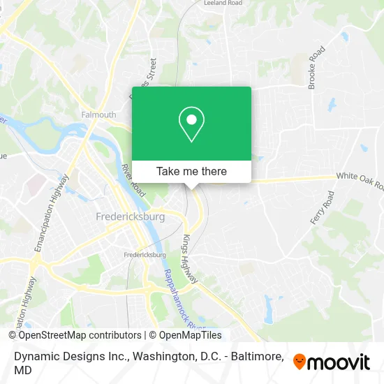 Dynamic Designs Inc. map