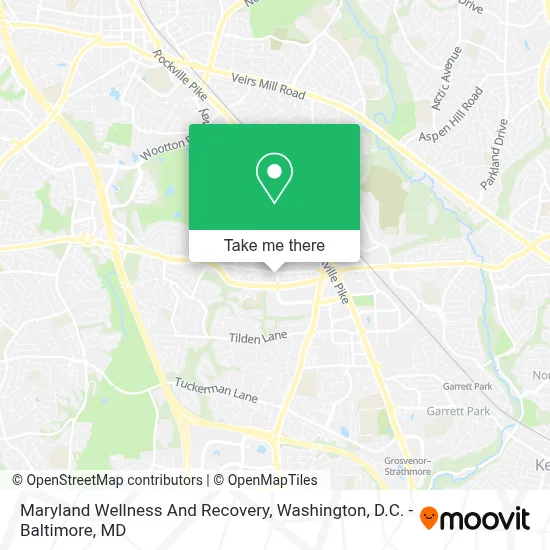 Maryland Wellness And Recovery map