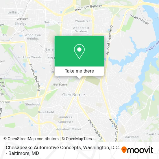 Chesapeake Automotive Concepts map