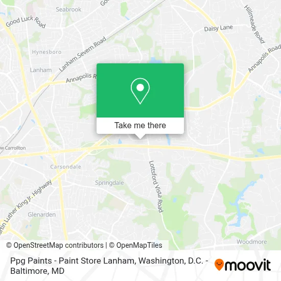Ppg Paints - Paint Store Lanham map