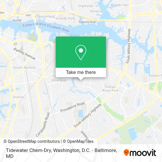 Tidewater Chem-Dry map