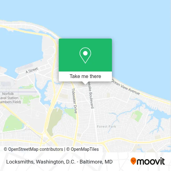 Locksmiths map