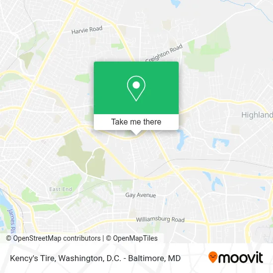 Kency's Tire map