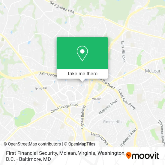 First Financial Security, Mclean, Virginia map