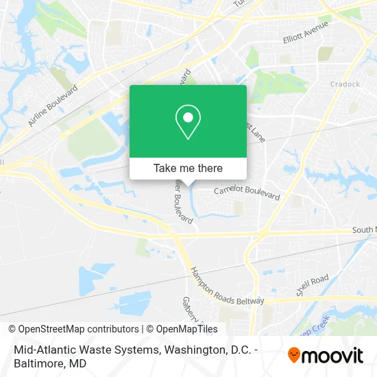 Mid-Atlantic Waste Systems map