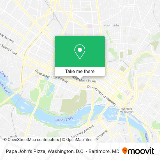 Papa John's Pizza map