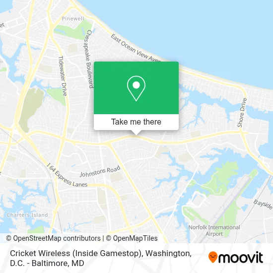 Cricket Wireless (Inside Gamestop) map