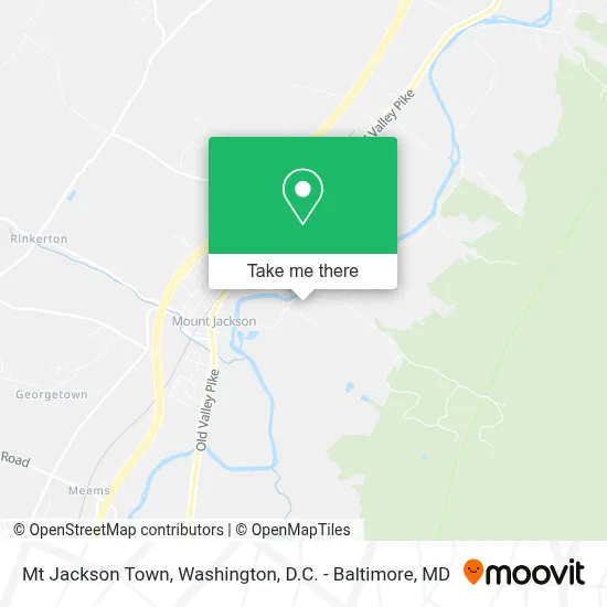 Mt Jackson Town map