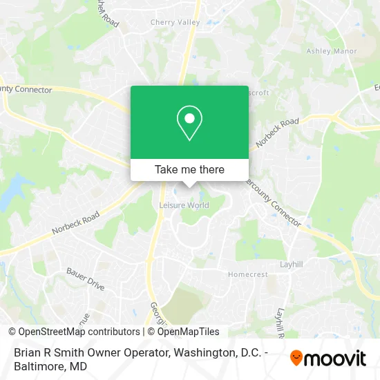 Brian R Smith Owner Operator map