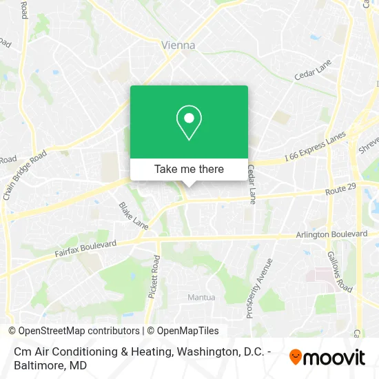 Cm Air Conditioning & Heating map
