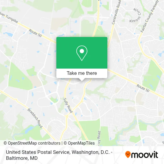 United States Postal Service map