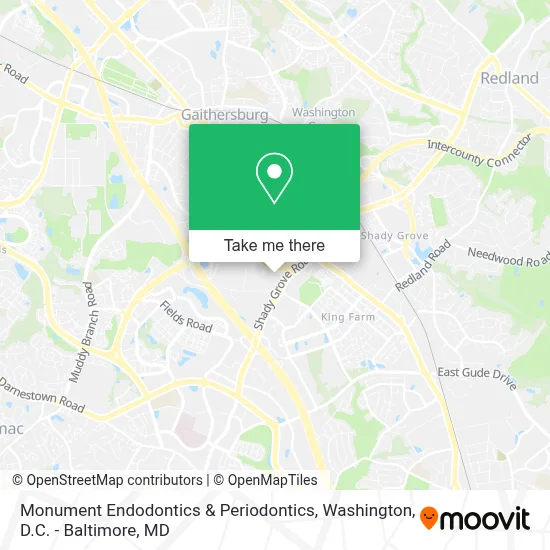 Monument Endodontics & Periodontics map