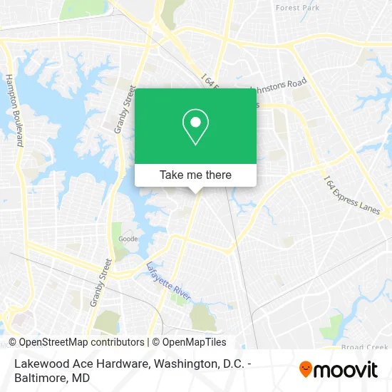 Lakewood Ace Hardware map