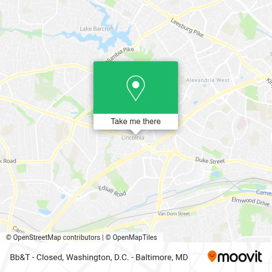 Bb&T - Closed map