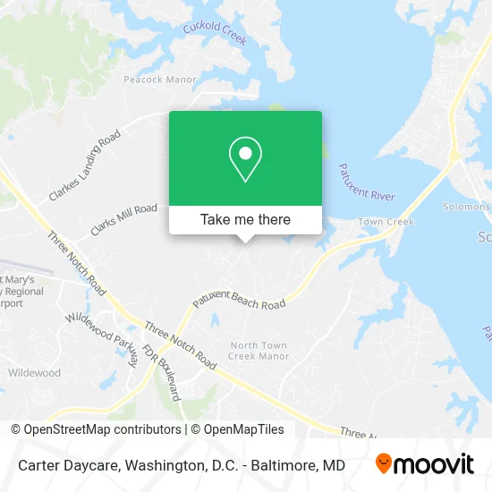 Carter Daycare map