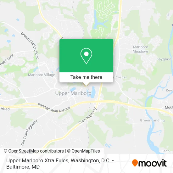 Upper Marlboro Xtra Fules map