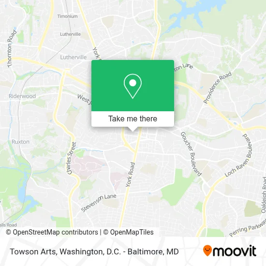 Towson Arts map