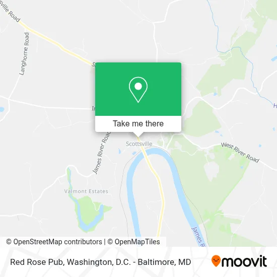 Red Rose Pub map